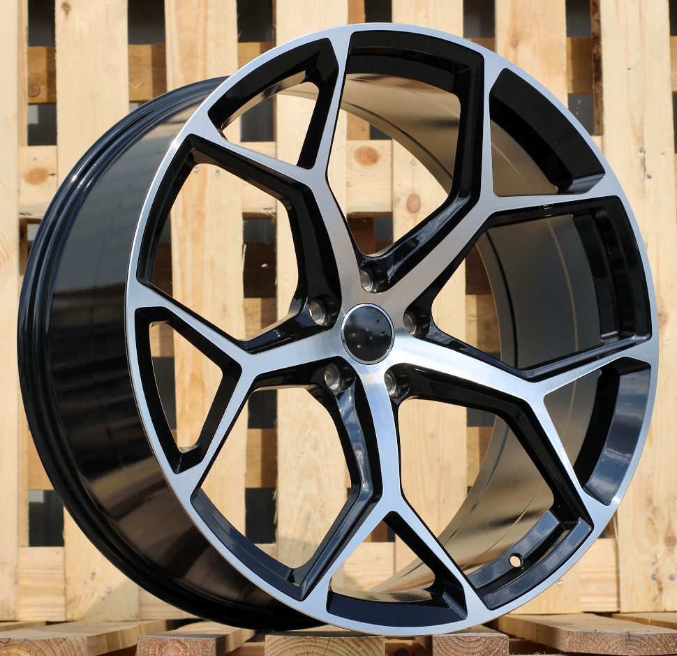 R19x8.5 5X112 ET 35 66.5 I5598 (FBX112) Black Polished (MB) For AUD (K7) (HYBRID FORGED)