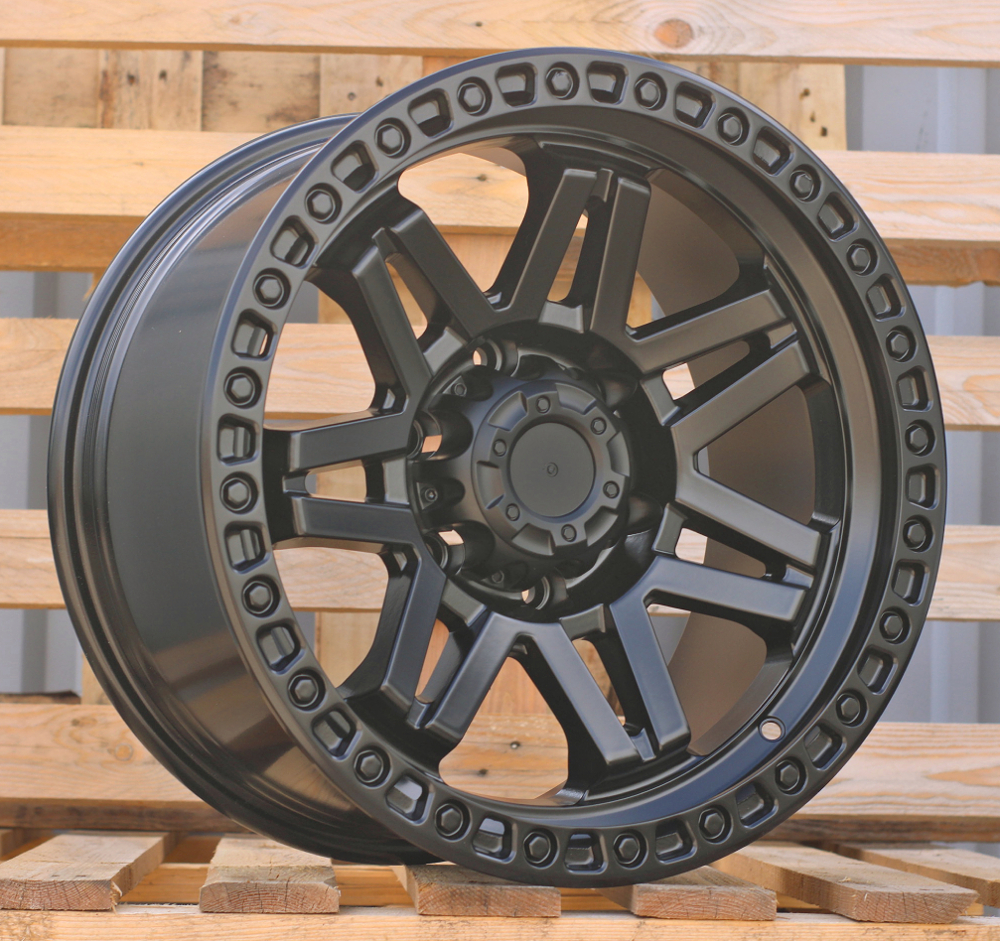 R17x9 6X139.7 ET 0 110.1 FBX053 Black Half Matt (BLHM) For 4X4 (Z6) (HYBRID FORGED)