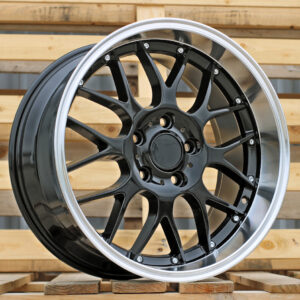 BY773_000000001305 R17x7.5 5X120 ET 35 72.6 BY773 Black+Polished Lip (BLPL) For BMW (P+P2+Z2+Z3) (Style BBS)