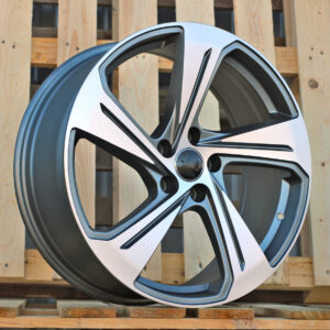 YS1270_000000009577 R18x8 5X112 ET 35 66.5 YS1270 (FBX340) Grey Polished Matt (MGM) For AUD (K3) (HYBRID FORGED)