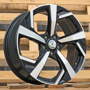 XE173_000000003139 R19x7.5 5X114.3 ET 40 66.1 XE173 (LU1587) Black Polished (MB) For NISS (P1)