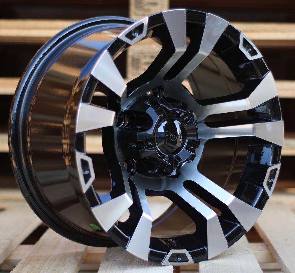 R15x8 6X139.7 ET M10 110.1 BK859 Black Polished (MB) For 4X4 (R)