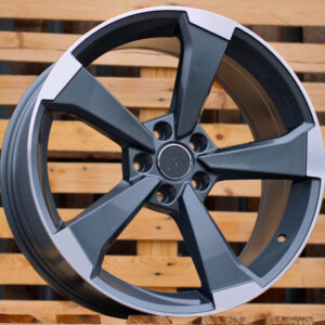 XE351_000000003081 R17x7.5 5X112 ET 45 66.5 XE351 (BY1491) Grey Polished (MG) For AUD (Z2)