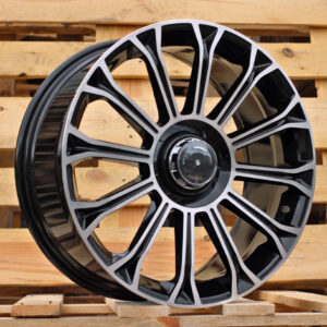 FBX003_000000003618 R18x8 5X112 ET 35 66.6 FBX003 Black Polished (MB) For MER (Z5) (HYBRID FORGED)