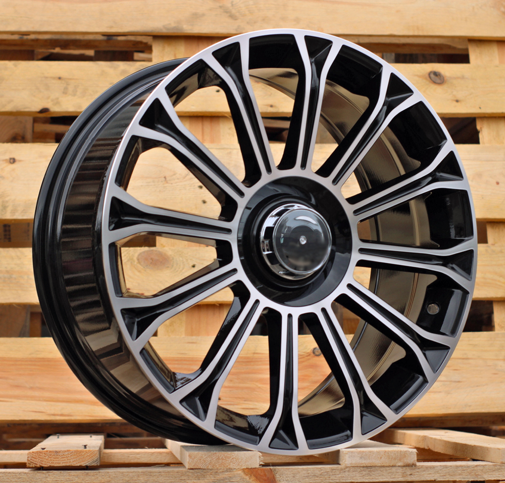 R18x8 5X112 ET 35 66.6 FBX003 Black Polished (MB) For MER (Z5) (HYBRID FORGED)