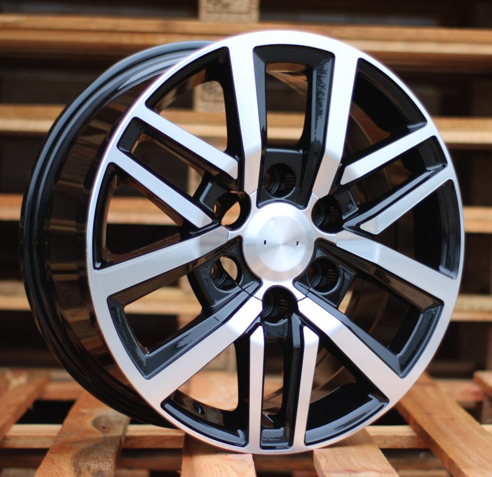 R18x7.5 6X139.7 ET 30 106.1 B1155 Black Polished (MB) For TOYOT (K3) (4x4)
