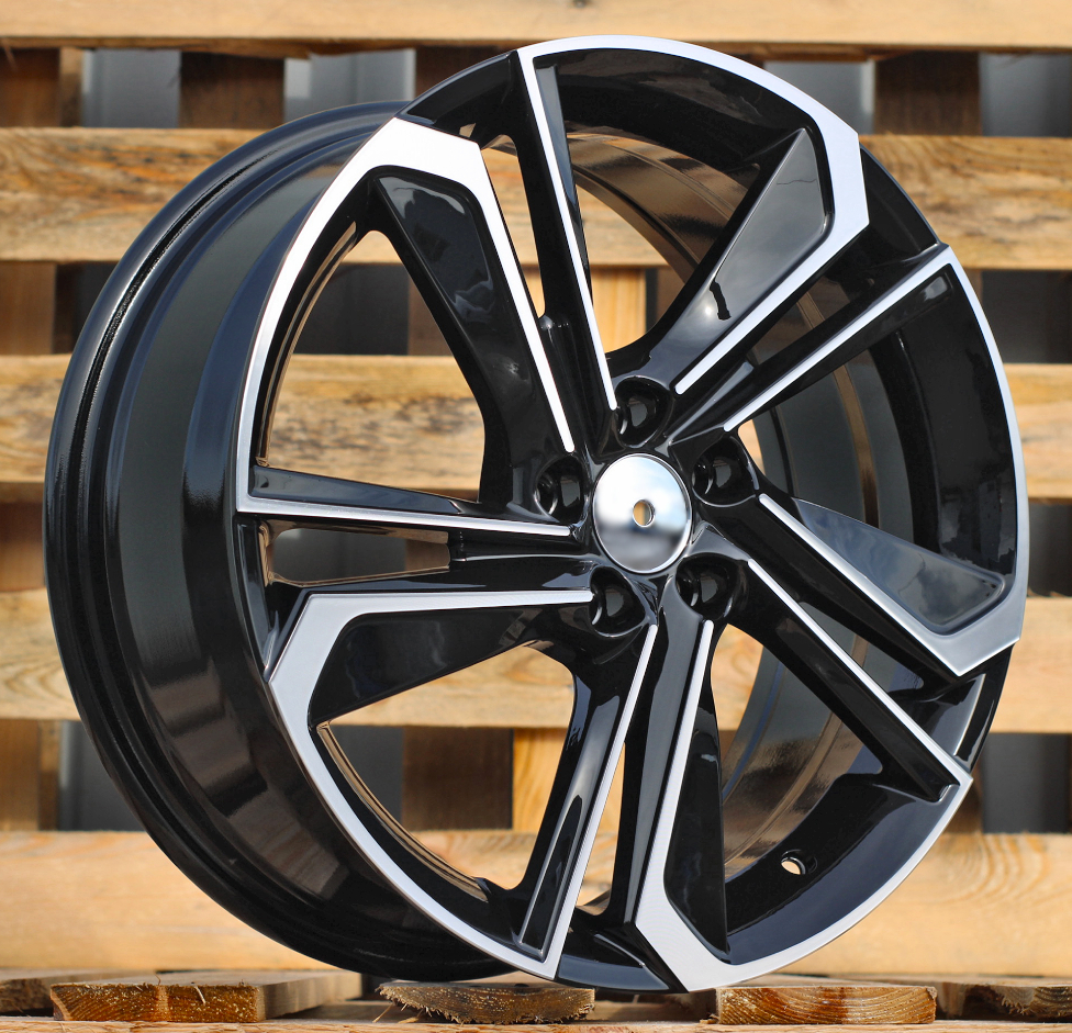 R17x7 5X100 ET 51 57.1 B1113 Black Polished (MB) For SKODA (R+M)