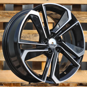 R17x7 5X100 ET 51 57.1 B1113 Black Polished (MB) For SKODA (R+M)