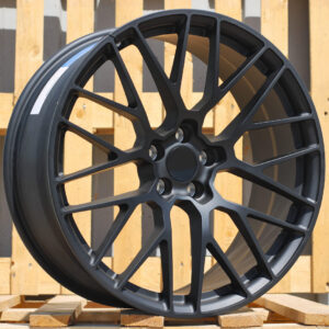 R21x10 5X112 ET 19 66.5 BK998 (CQRGW1022) Black Matt (BM) For PORCH (K3) (FORGED (Rear+Front))