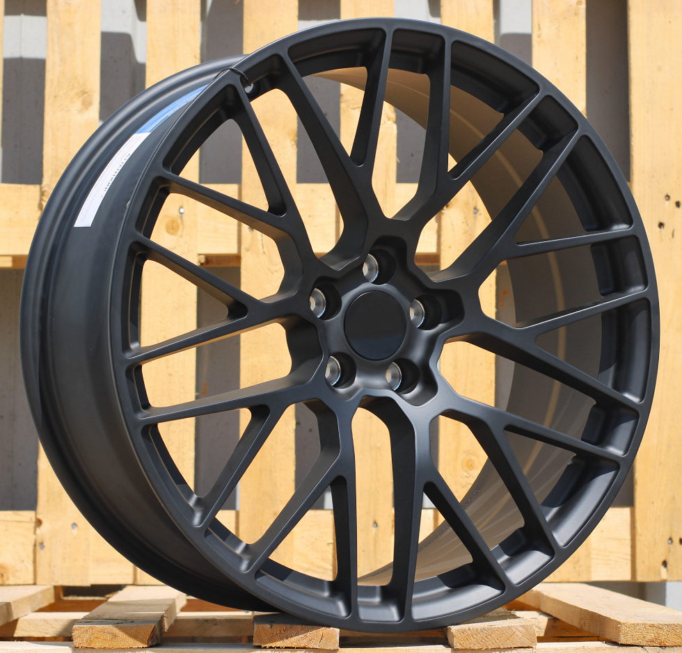 R21x10 5X112 ET 19 66.5 BK998 (CQRGW1022) Black Matt (BM) For PORCH (K3) (FORGED (Rear+Front))