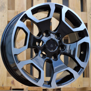 A6216_000000006323 R17x7.5 6X139.7 ET 25 106.1 A6216 (BYD1841) Black Polished (MB) For TOYOT (Z1) (4x4)