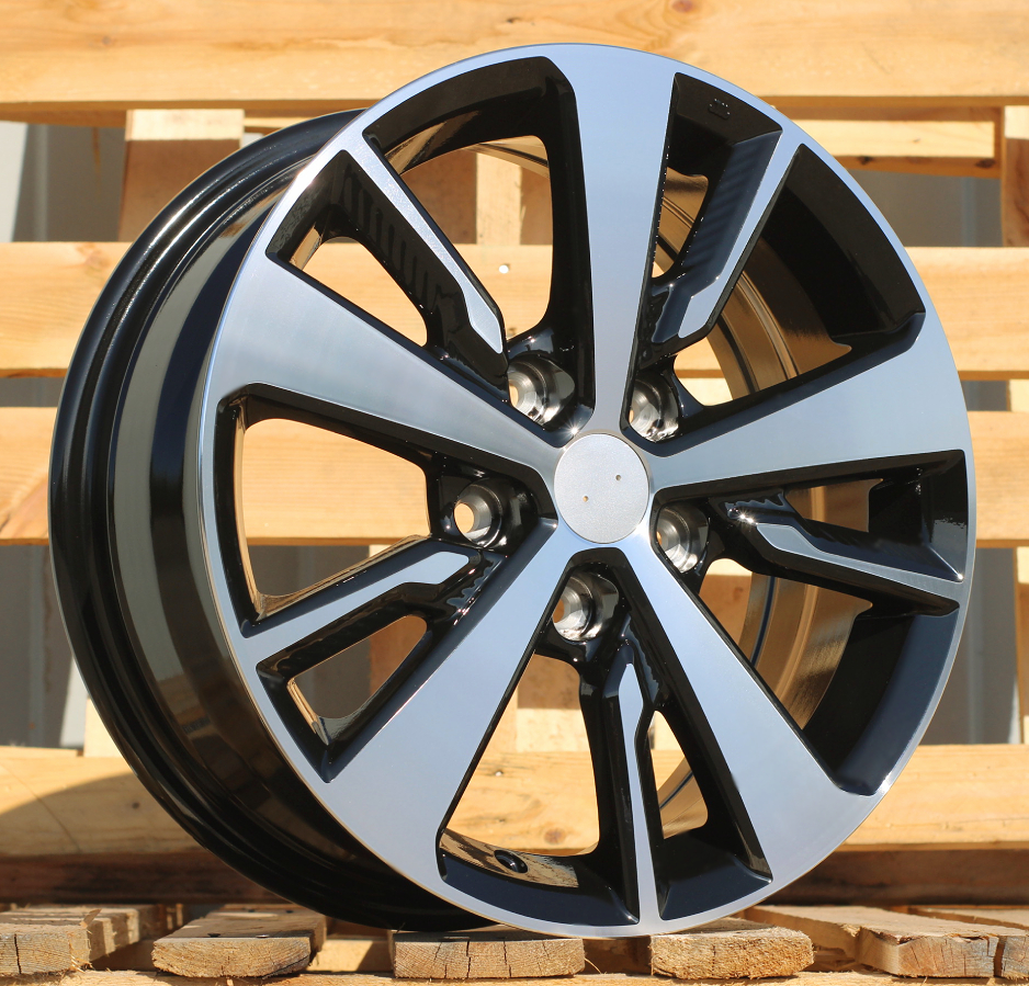 R16x6.5 5X114.3 ET 40 66.1 TL0400 Black Polished (MB) For NISS (R)