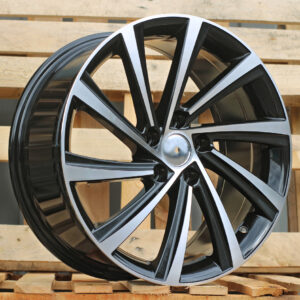 D2403_000000007608 R19x8 5X112 ET 45 57.1 D2403 (YF1151) Black Polished (MB) For SKODA (K7) (HYBRID FORGED)