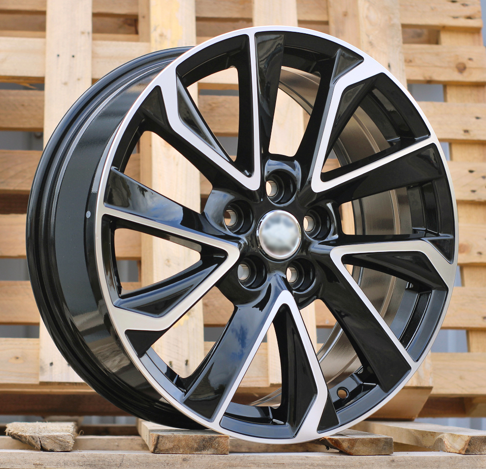 R17x7 5X114.3 ET 40 60.1 B5463 (IN5501) Black Polished (MB) For TOYOT (P1+K8)