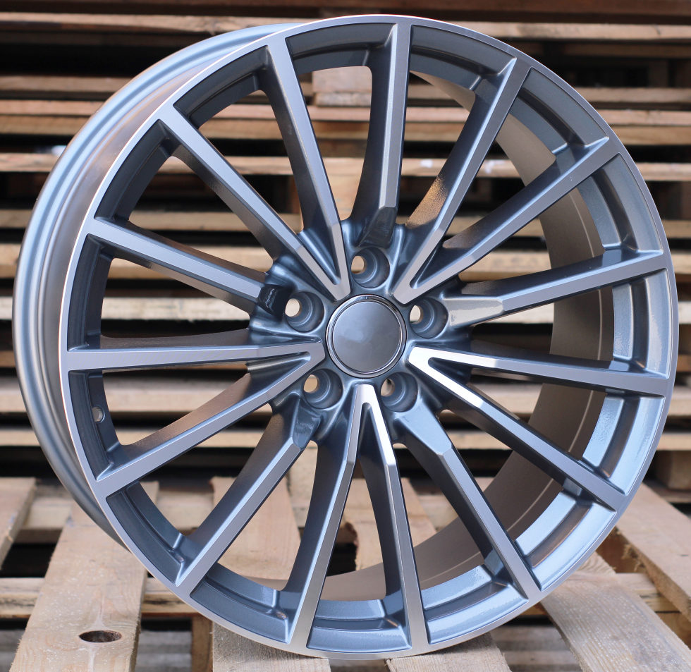 R17x7.5 5X112 ET 35 66.5 B5246 Grey Polished+Powder Coating (MGPC) For AUD (K2)