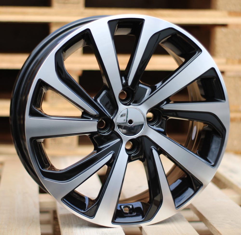 R14x6 4X100 ET 40 60.1 A423 (IN5429) Black Polished (MB) For HYUND (Z4)