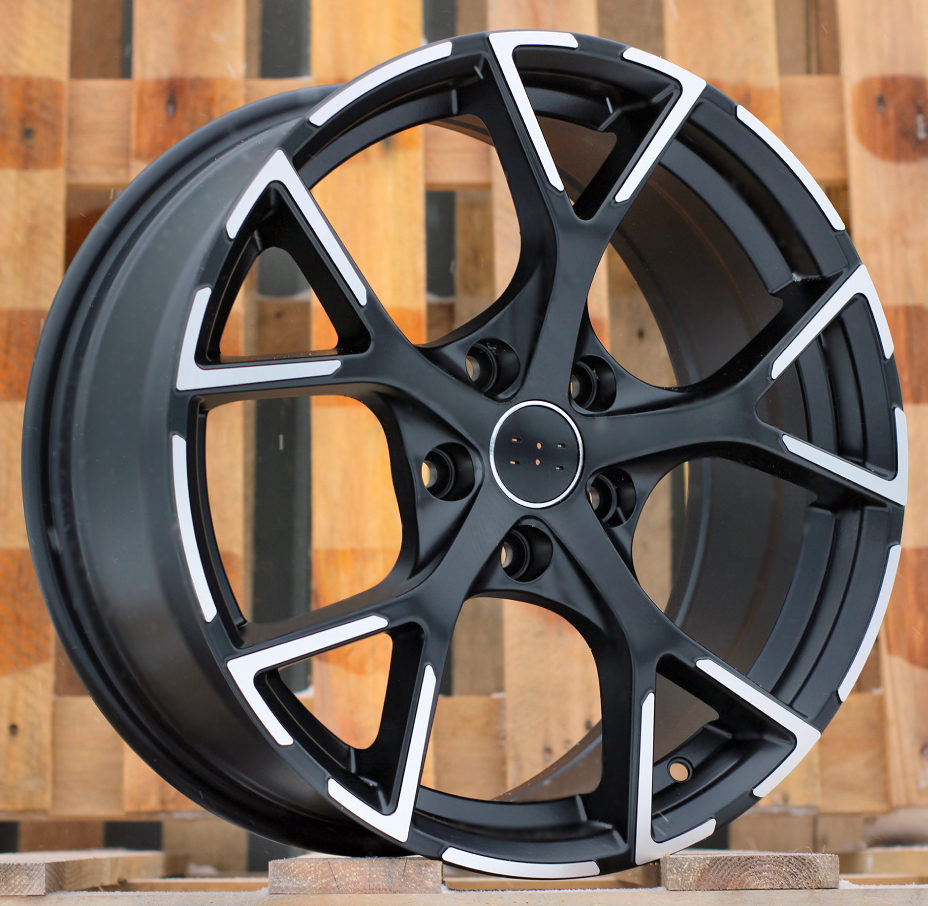 R17x7.5 5X112 ET 42 66.5 3S5997 Black Polished Half Matt (MBHM) For AUD (P2) (HYBRID FORGED)