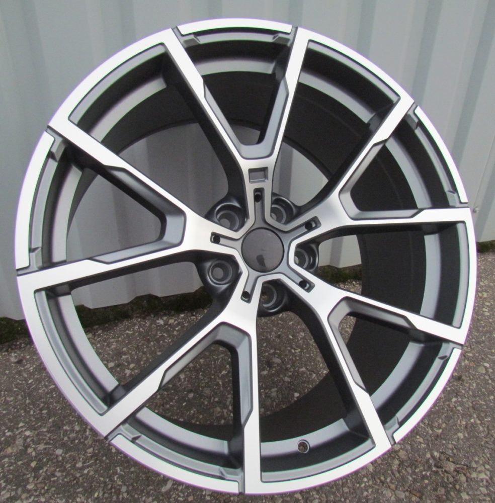 R19x8 5X120 ET 33 72.6 B5601 Grey Polished Half Matt (MGHM) For BMW (K2) ((AKC 90 Eur))