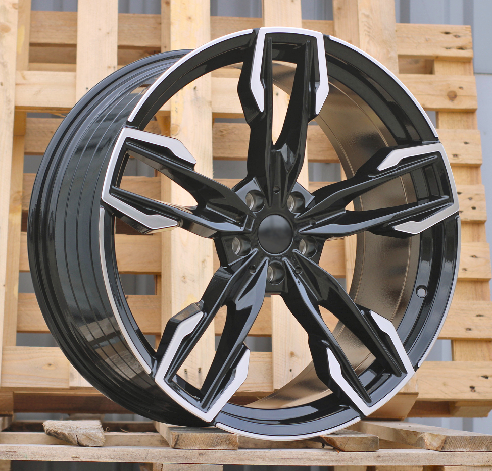 R19x7.5 5X112 ET 32 66.6 YF5718 Black Polished (MB) For BMW (P1) ((X3) HYBRID FORGED)