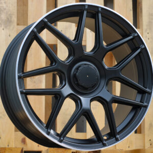 FE195_000000001931 R18x8 5X112 ET 43 66.6 FE195 Black Half Matt+Polished Lip (BLHMPL) For MER (P2)