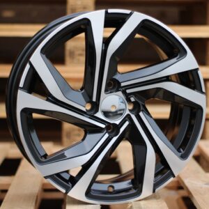 R15x6 5X100 ET 45 57.1 B5762 Black Polished (MB) For RACIN (R+K4)