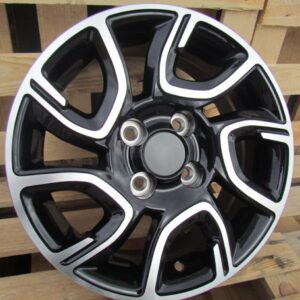 XE186_000000005390 R14x6 4X100 ET 35 54.1 XE186 Black Polished (MB) For KIA (R)