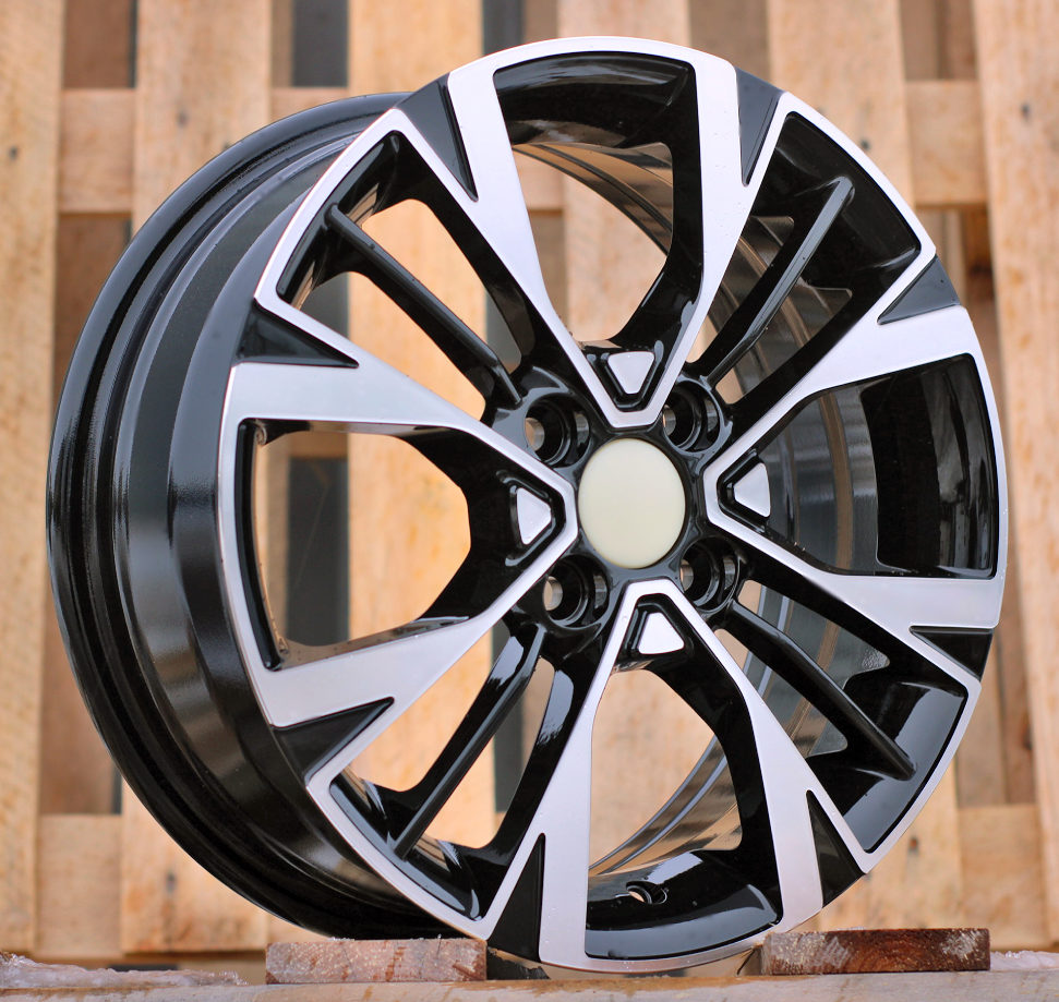 R15x6 4X100 ET 51 54.1 Y1127 Black Polished (MB) For KIA (R+L1)