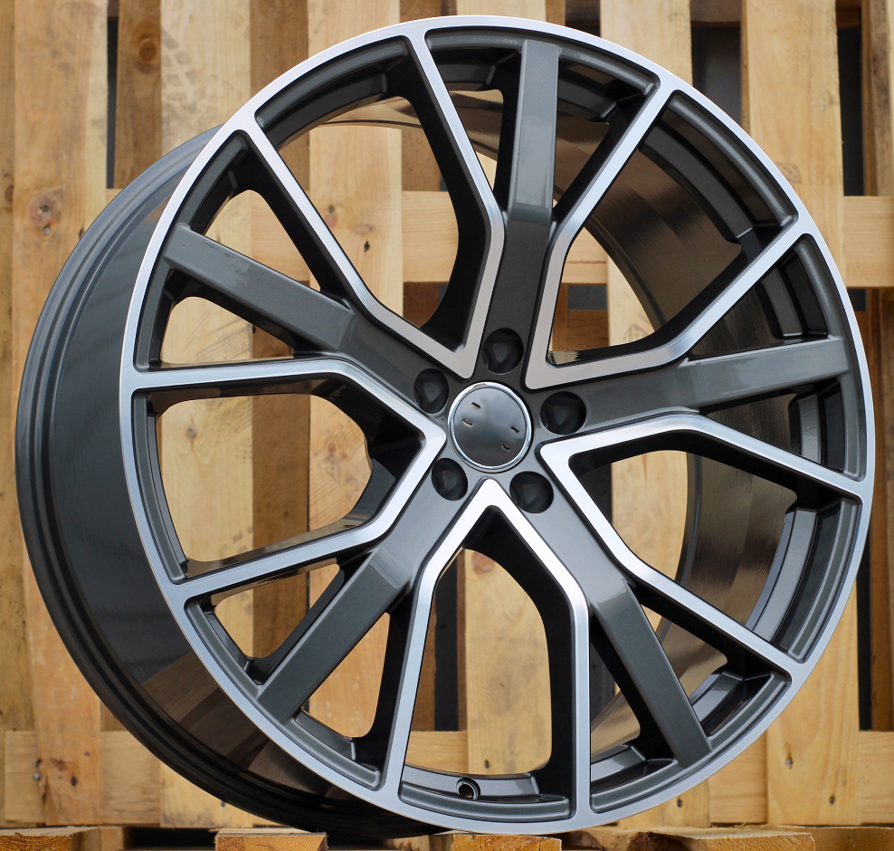 R18x8 5X112 ET 39 66.5 B5131 (FBX133) Grey Polished Half Matt (MGHM) For AUD (Z5+A) (HYBRID FORGED)