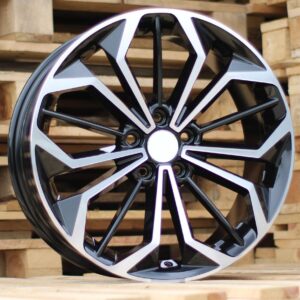 FE187_000000008045 R18x8 5X108 ET 55 63.4 FE187 (FBX216) Black Polished (MB) For FORD (Z4+Z6) (HYBRID FORGED)
