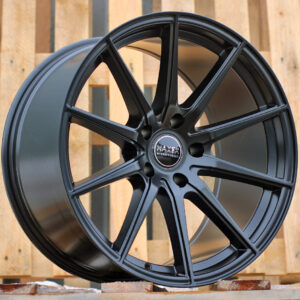 R19x10 5X120 ET 15 72.6 HX034 (B5797) Black Half Matt (BLHM) For HAXER (K4+K2+Z7) (Rear+Front)