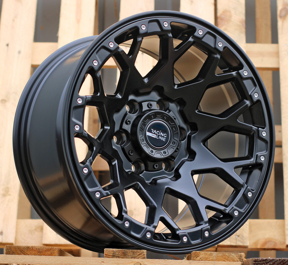 R17x9 6X139.7 ET M6 87.1 B1108 Black Half Matt (BLHM) For 4X4 (R)