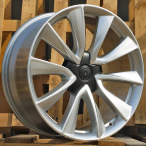 B2046_000000008183 R19x8.5 5X114.3 ET 40 64.1 B2046 (H3154F) Silver Shining (SS) For TESLA (Z3) (HYBRID FORGED (Model 3))