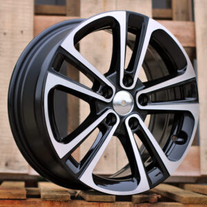 R16x6.5 5X108 ET 47 65.1 B5959 Black Polished (MB) For CITRO (R+K2) (HYBRID FORGED)