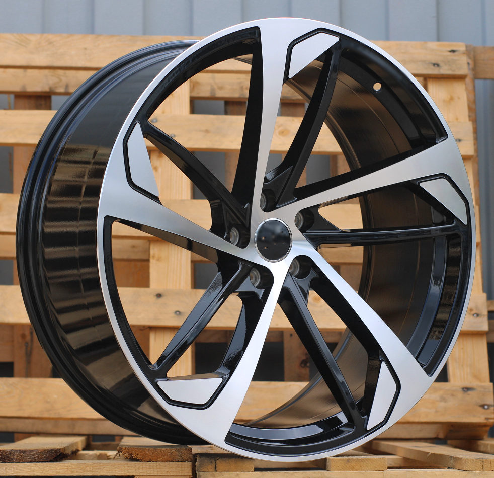 R20x9 5X112 ET 31 66.5 XE139 (BK5366) Black Polished (MB) For AUD (K4+P)