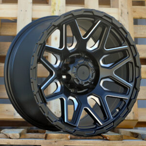 JT257_000000004049 R17x9 6X139.7 ET 0 110.1 JT257 Black Matt (BM) For 4X4 (K3) (MB+Milling Spoke)