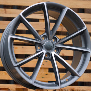 R17x7.5 5X100 ET 39 57.1 BK703 Grey Polished Half Matt (MGHM) For AUD (D5+P)