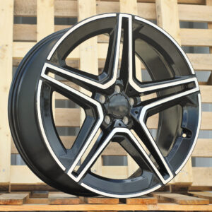 R17x7.5 5X112 ET 36 66.5 FBX142 (H3067F) Black Polished (MB) For MER (A+Z4) (HYBRID FORGED)