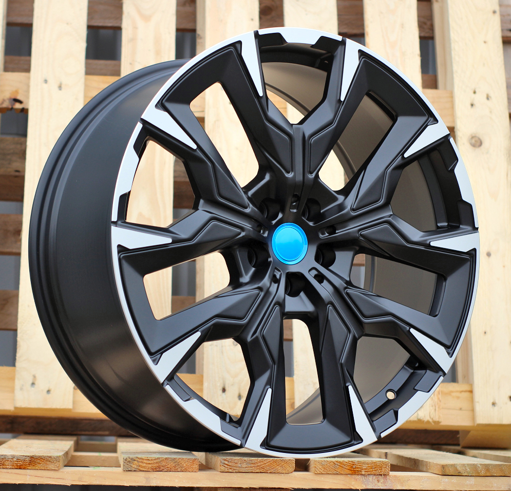 R19x8 5X112 ET 30 66.6 3S1349 Black Polished Half Matt (MBHM) For BMW (P) (HYBRID FORGED Rear+Front)