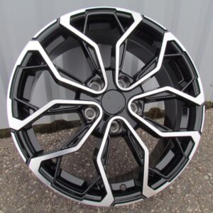 XF260_000000006318 R15x6.5 4X100 ET 37 60.1 XF260 (BK1058) Black Polished (MB) For RENAU (K2)