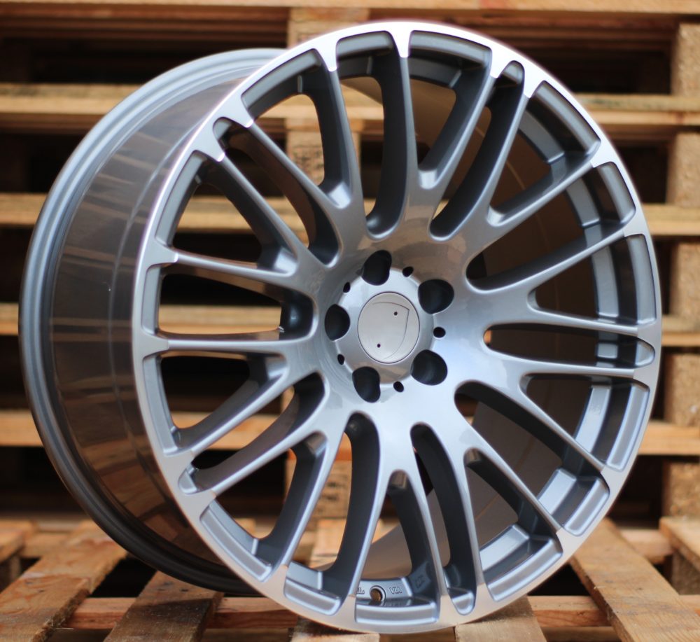 R20x10 5X112 ET 20 66.5 BY913 Grey Polished (MG) For PORCH (K4) ((AKC 80 Eur)(Rear+Front) Macan)