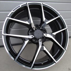 XE137_000000002980 R18x8.5 5X112 ET 43 66.6 XE137 (BY1225) Black Polished (MB) For MER (Z2)
