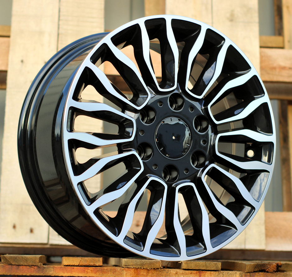 R16x7 6X130 ET 50 84.1 B2419 Black Polished (MB) For MER (Z2)