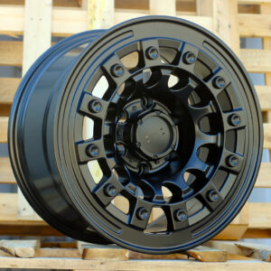 JT258_000000004049 R17x9 6X139.7 ET 0 110.1 JT258 Black Matt (BM) For 4X4 (K3) (MB+Matt Rivets)