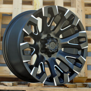 R17x9 6X114.3 ET 0 66.1 JT255 Black Polished (MB) For 4X4 (K3) (Milling)