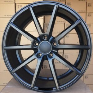 HX014_000000003160 R18x8 5X112 ET 43 66.5 HX014 (QC2211) Black Half Matt (BLHM) For HAXER (P) ((Rear+Front)(AKC 85 Eur))