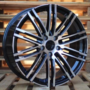 B1026_000000002529 R21x9 5X112 ET 26 66.5 B1026 (LU1293) Black Polished+Powder Coating (MBPC) For PORCH (P1) (Rear+Front)