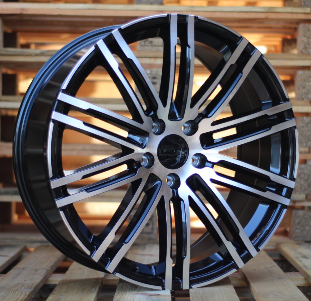 R21x9 5X112 ET 26 66.5 B1026 (LU1293) Black Polished+Powder Coating (MBPC) For PORCH (P1) (Rear+Front)