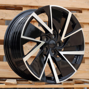 YF0445_000000000479 R18x8 5X112 ET 45 57.1 YF0445 Black Polished (MB) For SKODA (M+Z5) (HYBRID FORGED)