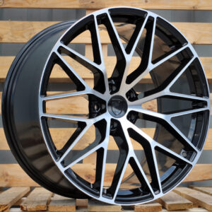 R21x10 5X112 ET 19 66.5 3S1067 Black Polished (MB) For PORCH (K4) (HYBRID FORGED(Rear+Front))