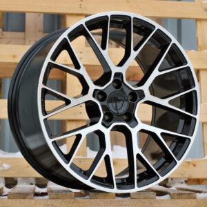R20x9 5X112 ET 26 66.5 BK998 Black Polished (MB) For PORCH (Z7) (Rear+Front)